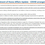 移民局对于新型冠状病毒特殊时期进行的安排及调整！