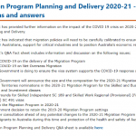 澳洲移民局今日提供了关于2020-21年的配额分配的更多信息