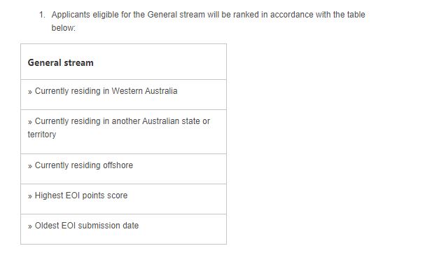skilled nominated subclass 190 gerenal steam