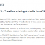 【入境】 23 年1月5日最新澳洲入境变化
