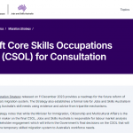 【签证改革】新职业列表CSOL首度公开！这些职业未来或将无法雇主担保？！